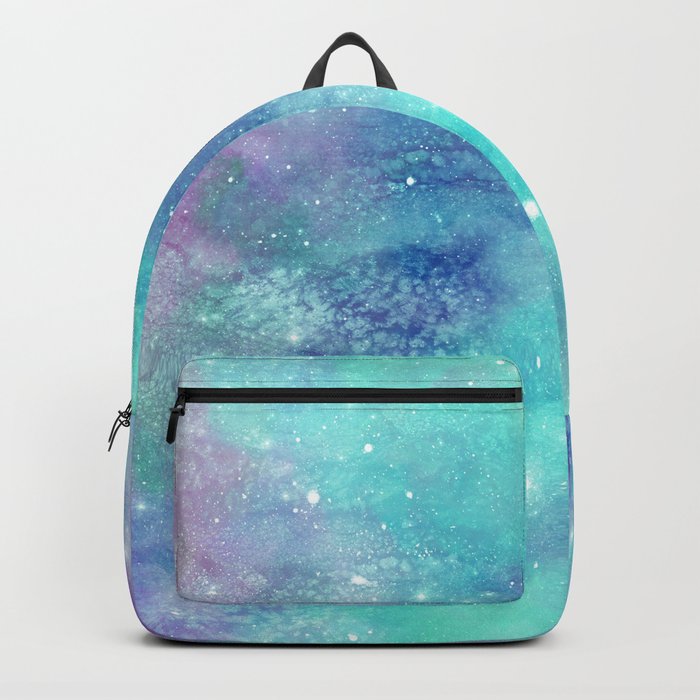 Teal Galaxy Painting Backpack