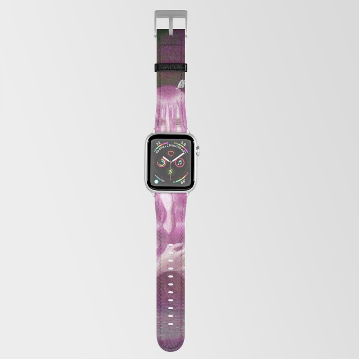 The girl with the pink hair; Ondine water nymph or water spirit, the elemental of water portrait still life painting by Jacques-Laurent Agasse Apple Watch Band