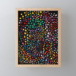 Abstract Confetti Terrazzo Colorful Pattern Art Decoration Framed Mini Art Print