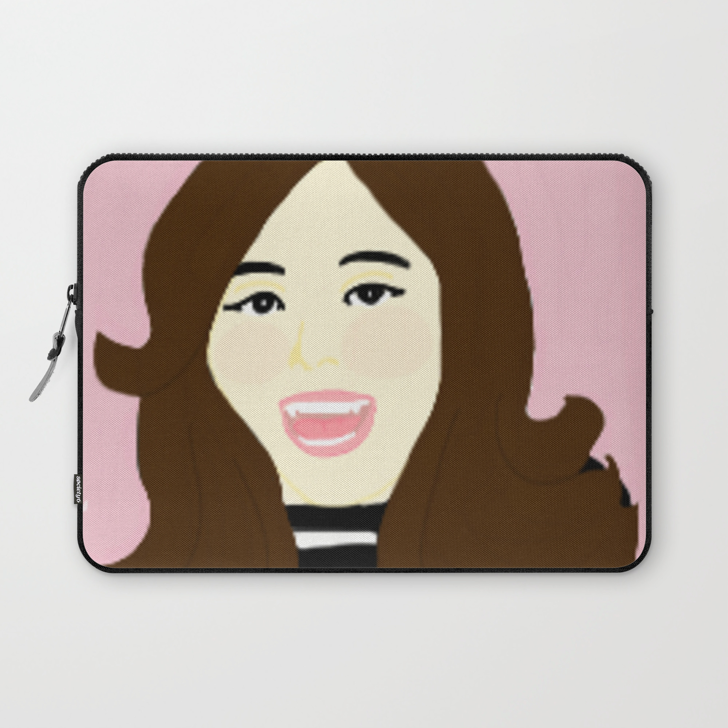 Knock Knock Tzuyu Pink Laptop Sleeve By Deathlymad Society6