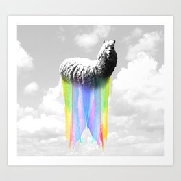Alpaca Dreams Art Print
