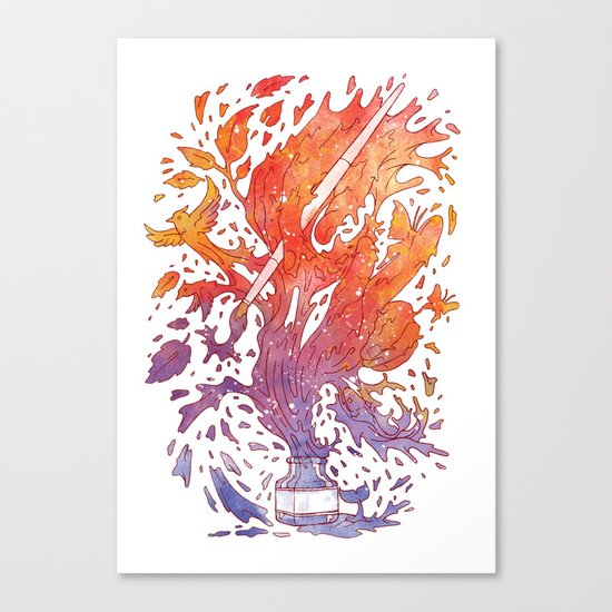 draw itself Canvas Print
