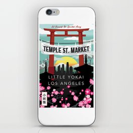 Temple Street Market poster iPhone Skin