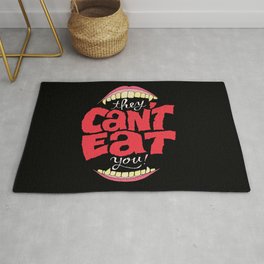 They Can't Eat You Rug | Funny, Typography, Scary, Illustration 