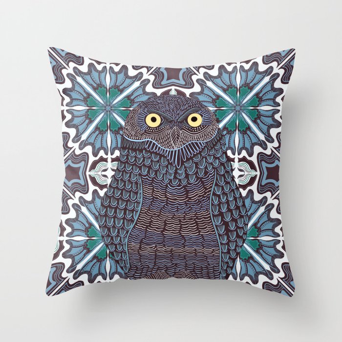 Cute Owl Throw Pillow