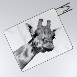 Black and white giraffe Picnic Blanket