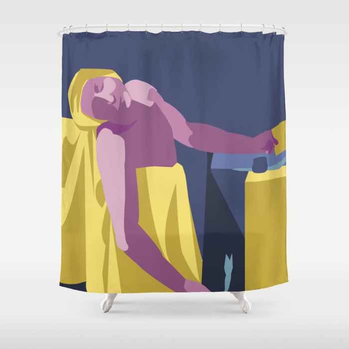 Of A Marat Pop Art Shower Curtain, Pop Art Shower Curtain