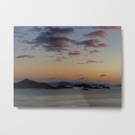  Beautiful sunrise and archipelago at Namyeol Beach in Goheung, South Coast of Korea, Jeollanam-do, Korea Metal Print