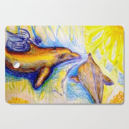 Dolphins - Loving Life Creatures Cutting Board