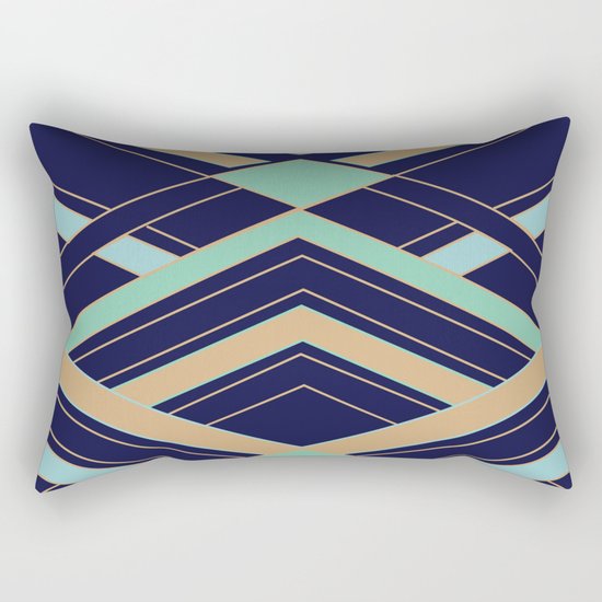 Art Deco Fast Rectangular Pillow