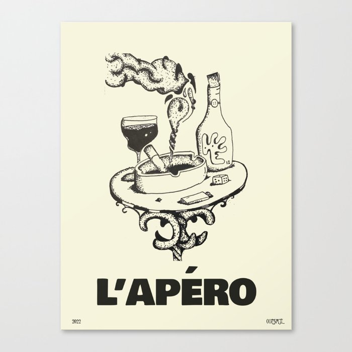 L'APERO Canvas Print