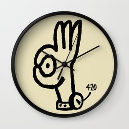 420 o'clock Wall Clock