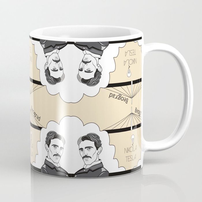 Nikola Tesla Coffee Mug by Aka Reddie