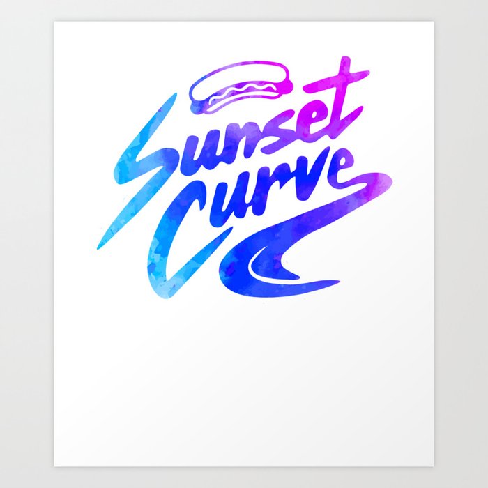 Sunset Curve hotdog logo Gift Idea for Julie and The Phantoms