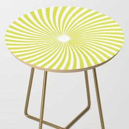 Yellow Twirl Psychedelic 60ies  Side Table