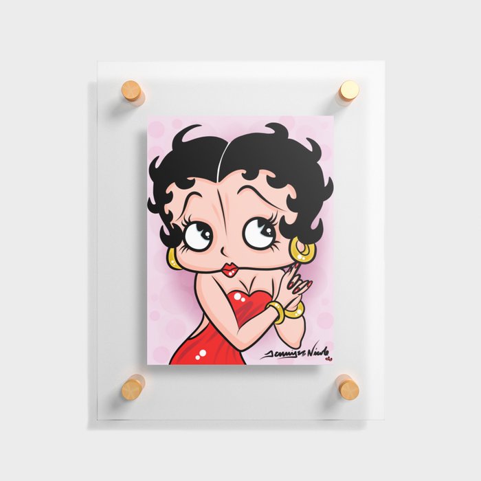 Betty Boop OG by Art In The Garage Floating Acrylic Print