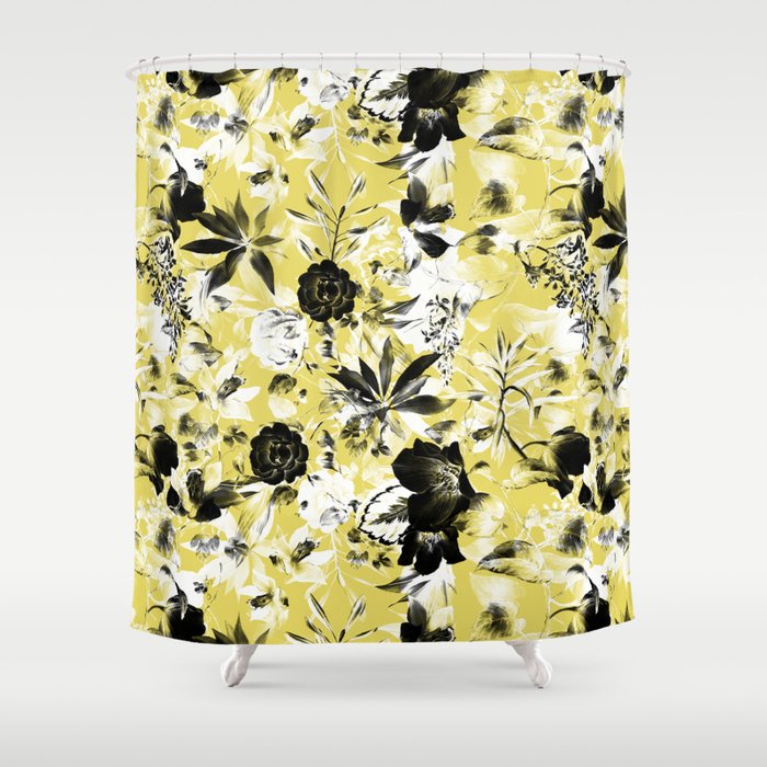 Bicolor bloom Shower Curtain