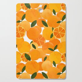 mediterranean oranges still life  Cutting Board