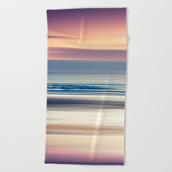 Sharing the Magic - abstract seascape at sunset Beach Towel