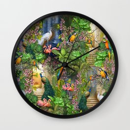 Birds of Paradise Wall Clock