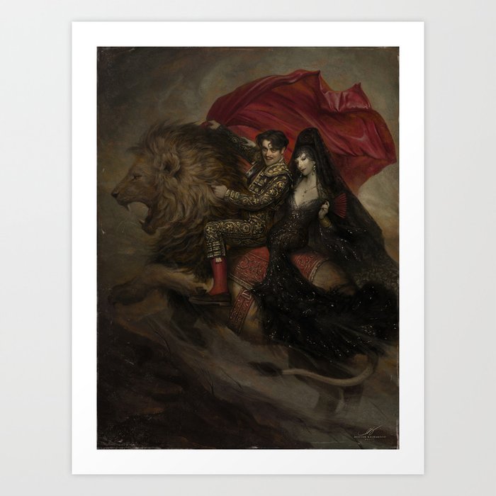 Amoureux de L'andalousie Art Print