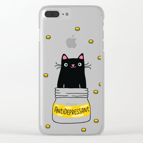 FUR ANTIDEPRESSANT Clear iPhone Case
