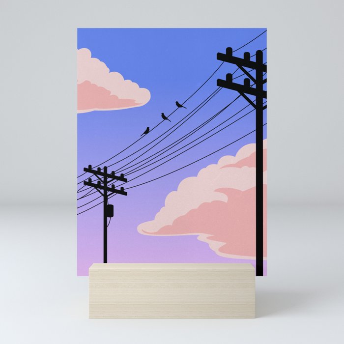 Evening Skyline Mini Art Print