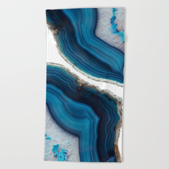 Blue Agate Beach Towel