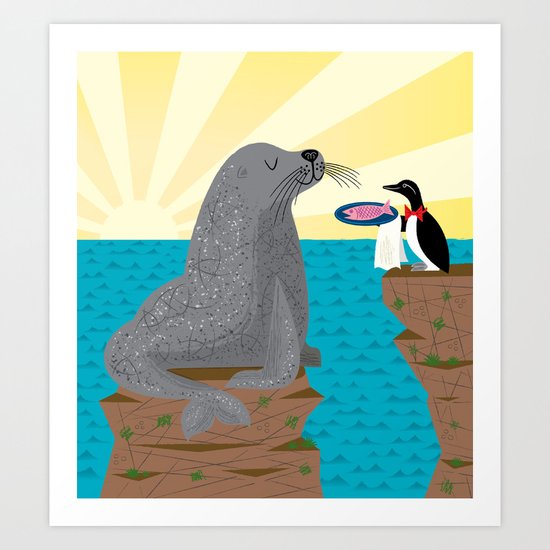 Sealed With A Fish Art Print