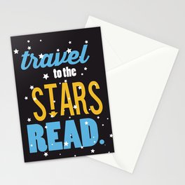 Stars - Just Read Stationery Card