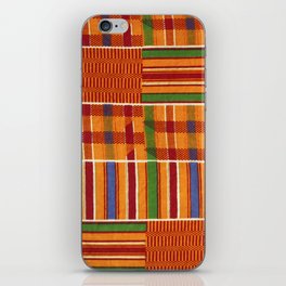 Ethnic African Kente Cloth Pattern iPhone Skin