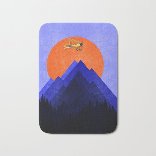 Blue Land Bath Mat