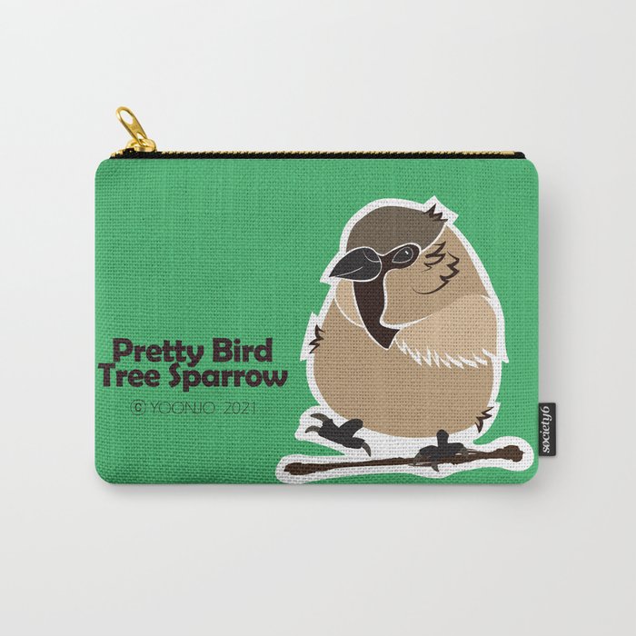 Pretty bird series. A cute little bird illustration design. Carry-All Pouch