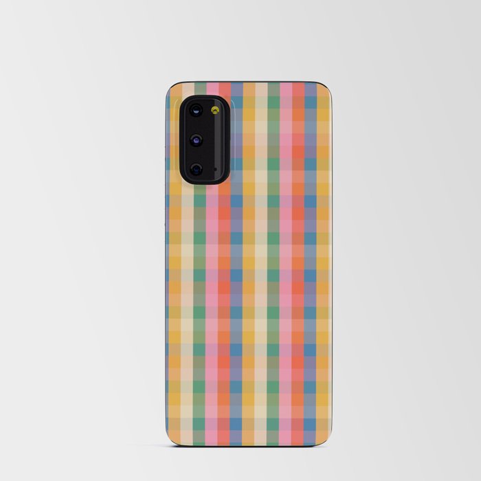 Colourful Rainbow Stripe Plaid Pattern Android Card Case