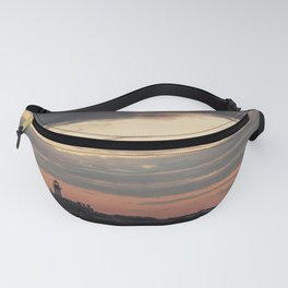 Painted sky over ten pound island light Fanny Pack