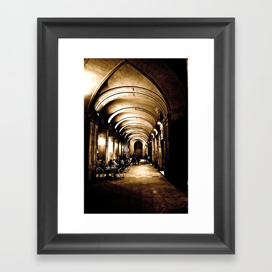 Outside Hallway Framed Art Print