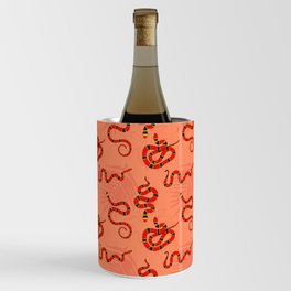 Coral Snakes Terracotta Pattern Wine Chiller
