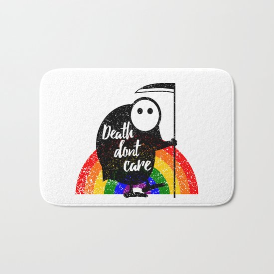 Death Don't Care Bath Mat