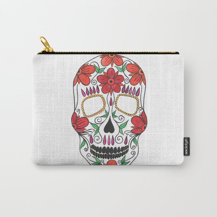 Day Of The Dead Carry-All Pouch