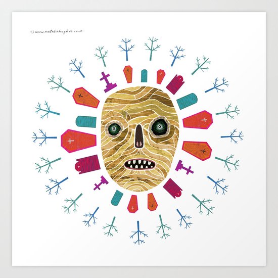 Halloween print: Mummy Art Print