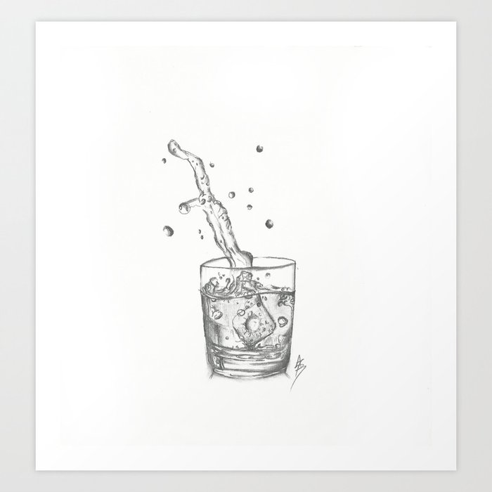 splash of water Art Print