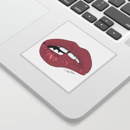 Lips Sticker | Tease, Lips, Graphicdesign, Biting, Digital, Graphics 