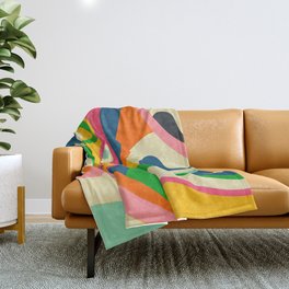 Abstract woven throw blanket. 05