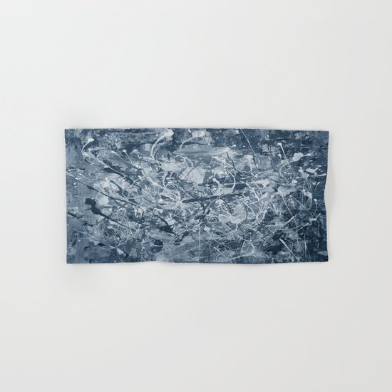 Abstract black painting Hand & Bath Towel