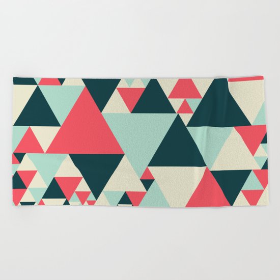 Triangular Pattern Beach Towel