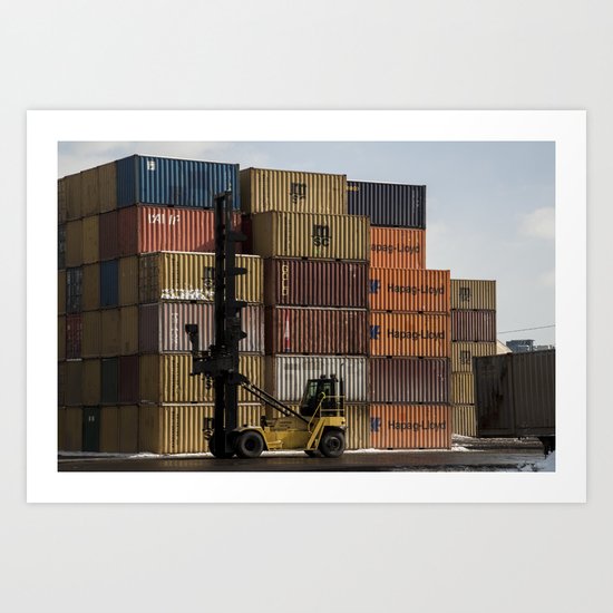 Pointe St. Charles Freight Moving Art Print
