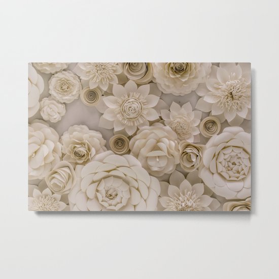 Paper Bouquet Metal Print