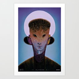 ELX-001 - Ancient Alien Humanoid Art Print