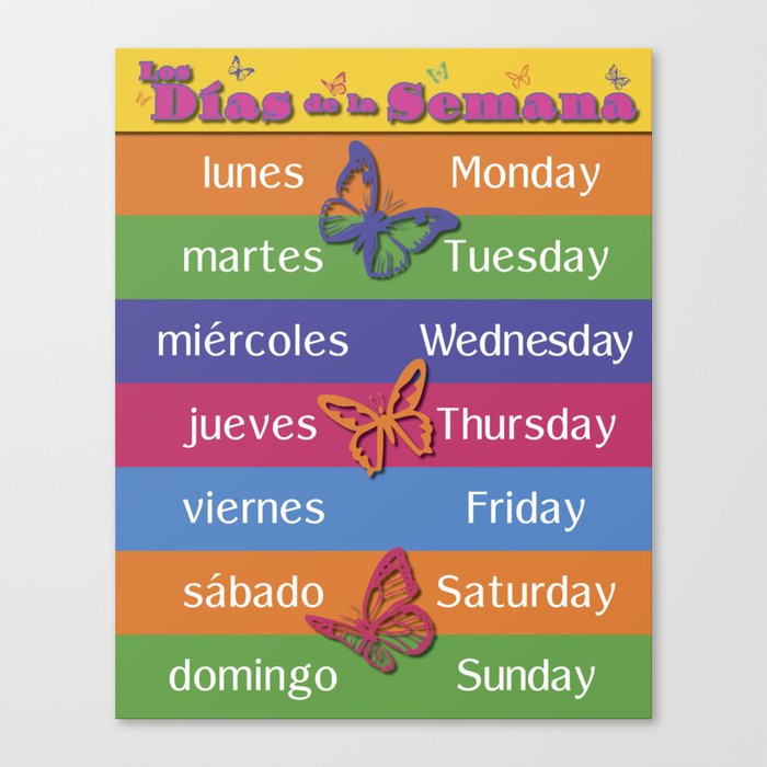 Wednesday miercoles English to Spanish Stickers