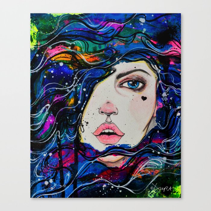 Kaimana- The ocean girl Canvas Print